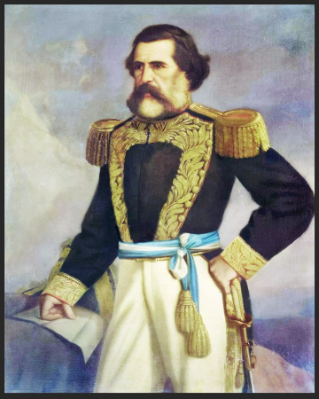 Gral. Venancio Flores. Pintura de Juan Manuel Blanes, 1869.