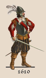 Soldado Colonial español en 1610.