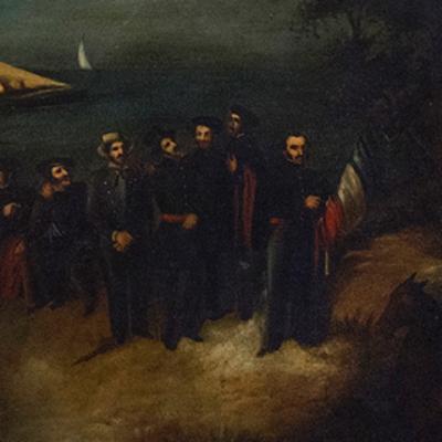 Desembarco de los Treinta y Tres. Josefa Palacios, 1854.